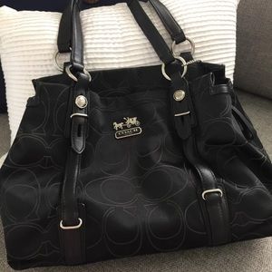 Black coach purse